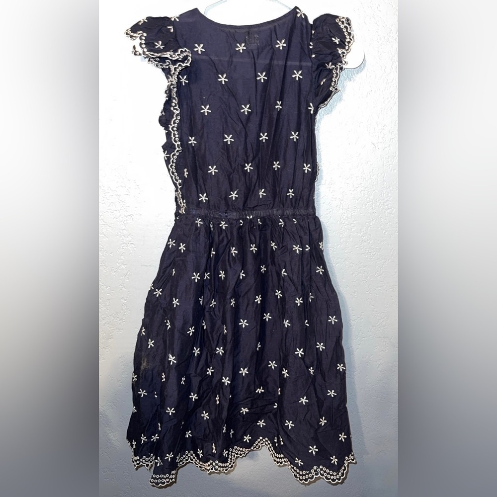 GAP Navy Dress with White Floral Embroidery